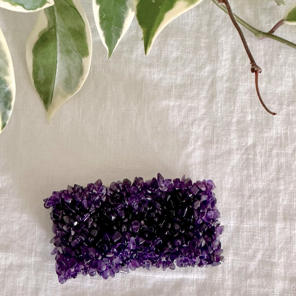 Polished Amethyst Stone Bracelet